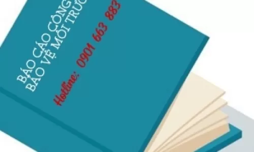 BÁO CÁO CÔNG TÁC BẢO VỆ MÔI TRƯỜNG