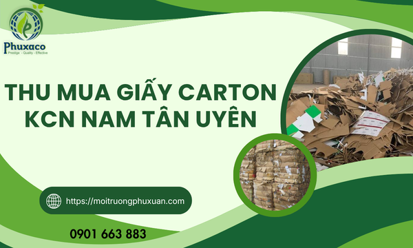 Thu mua giấy carton KCN Nam Tân Uyên
