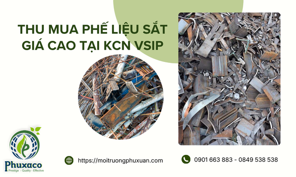 Thu mua phế liệu sắt giá cao tại KCN Vsip